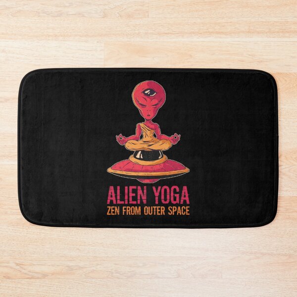 Item preview, Alien Yoga: Zen from Outer Space, Meditation Funny Yoga Fitness designed and sold by Singhe Design.