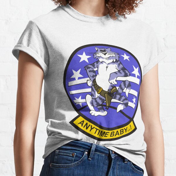 F-14 Tomcat 'Anytime Baby..!' Classic T-Shirt