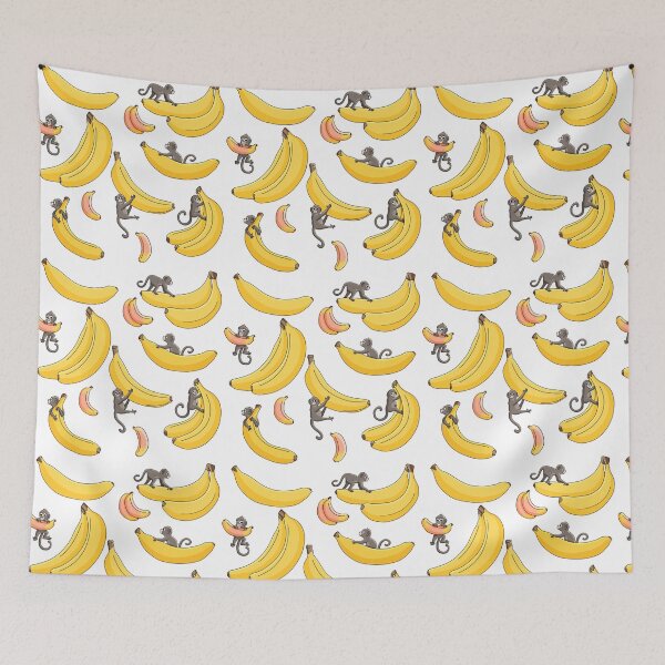 Item preview, Bananas and Monkeys designed and sold by RhondaLuluArt.