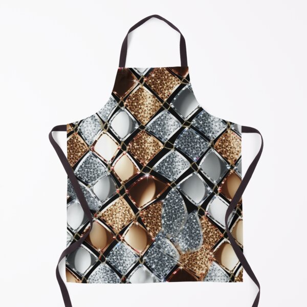 Item preview, Colorful fantasy pattern blue gold copper black ornaments metallic scales designed and sold by G-M-Designs.