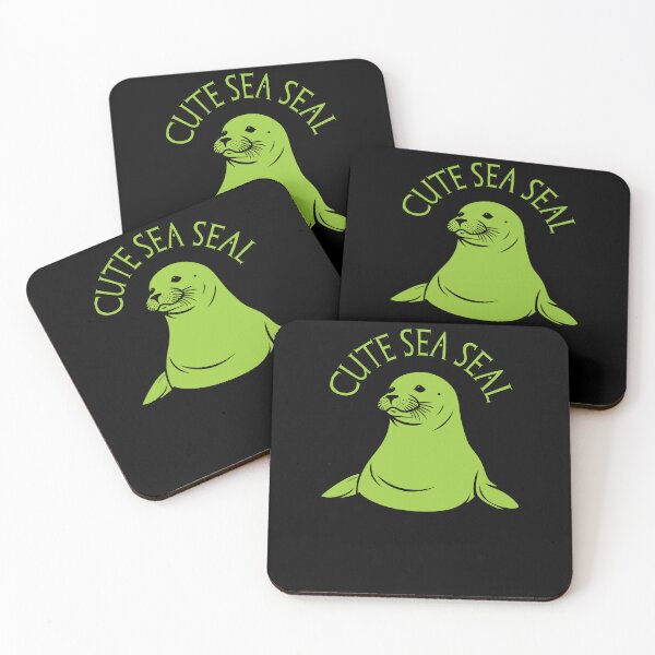 Item preview, Cute Seal - Yellow Green designed and sold by Soulemotion.