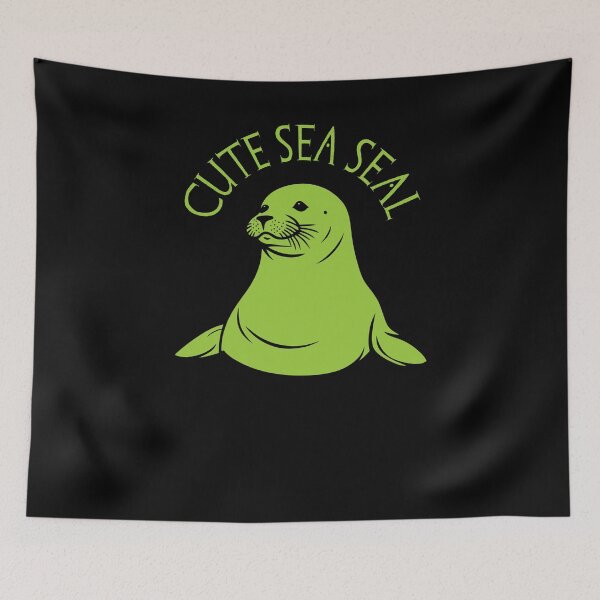 Item preview, Cute Seal - Yellow Green designed and sold by Soulemotion.