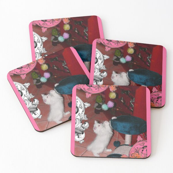 Item preview, White Persian Fluffy Baby Cat Nyssa Playing (Photo by ACCI) designed and sold by VanyssaGraphics.