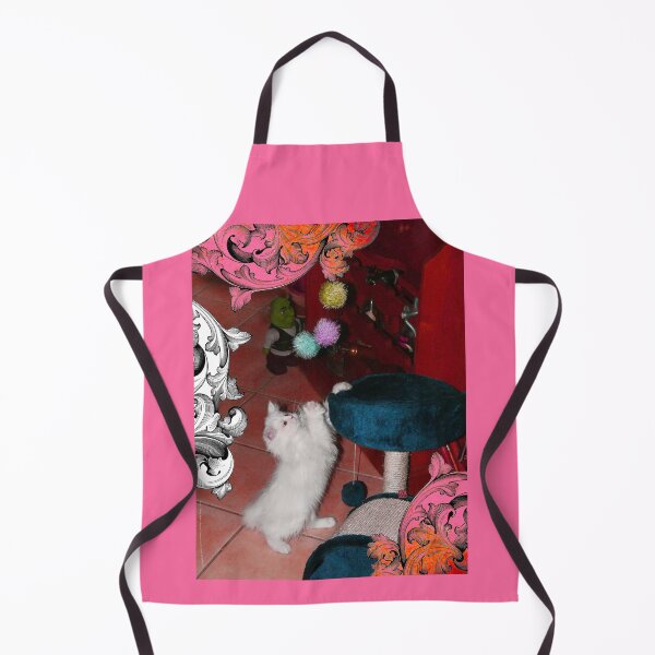 Item preview, White Persian Fluffy Baby Cat Nyssa Playing (Photo by ACCI) designed and sold by VanyssaGraphics.