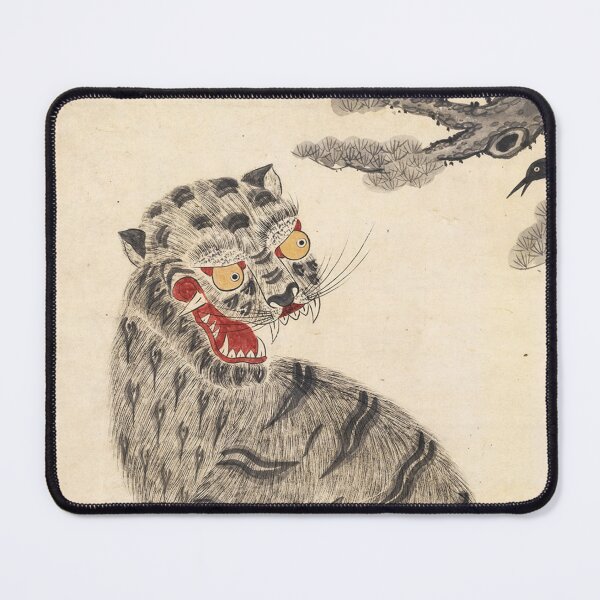 Item preview, Tiger art Korean art Tiger folk art Korean traditional painting Vintage Wall art Asian art designed and sold by allpalgo.