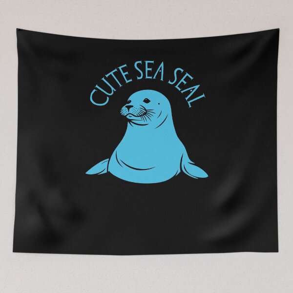 Item preview, Cute Seal - Light Blue designed and sold by Soulemotion.