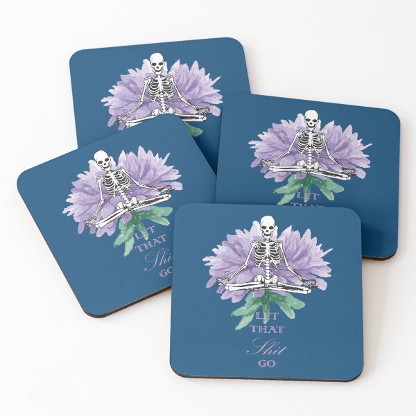 Item preview, Copy of Let that shit go with the skeleton (Purple Flower) designed and sold by PriestArt.