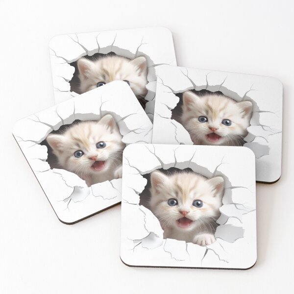Item preview, Tiny kitten trapped within the wall suddenly appears designed and sold by Rui Huang.