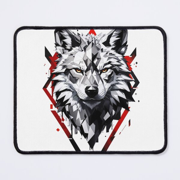 Item preview, geometric wolf  designed and sold by irosh madushan.