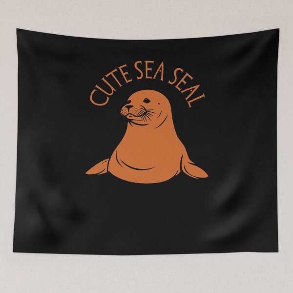 Item preview, Cute Seal - Chocolate designed and sold by Soulemotion.
