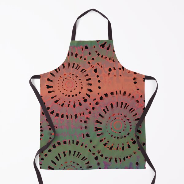 Item preview, green orange tie dye pattern designed and sold by AdRonDesign.