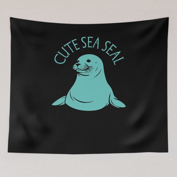 Item preview, Cute Seal - Turquoise designed and sold by Soulemotion.