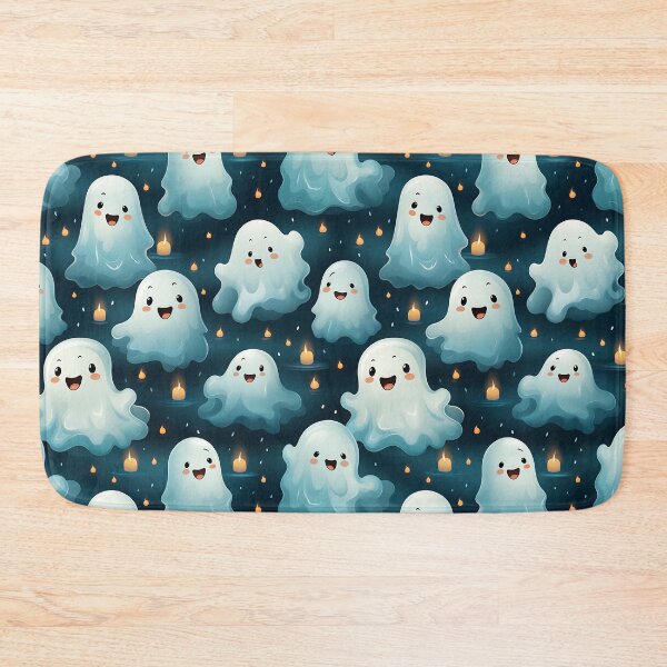 Item preview, Happy Spooky Halloween Ghosts Pattern designed and sold by Hibiskusmond.