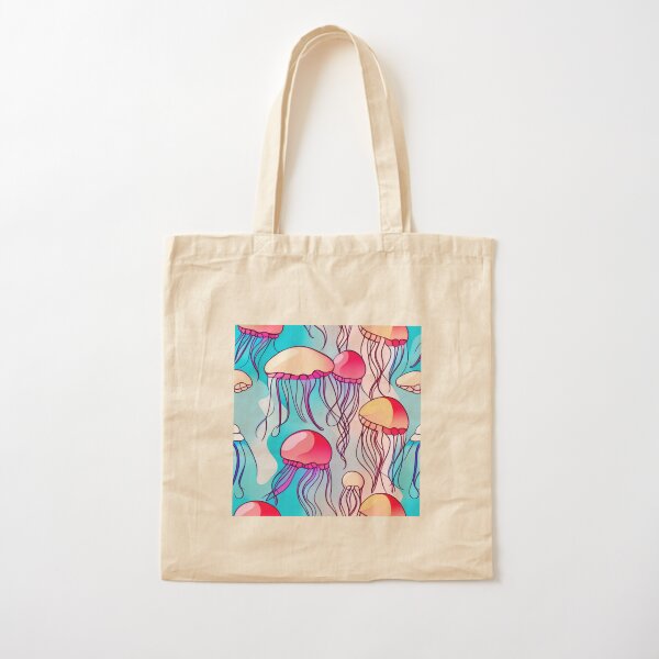 Flying Jellyfish Cotton Tote Bag