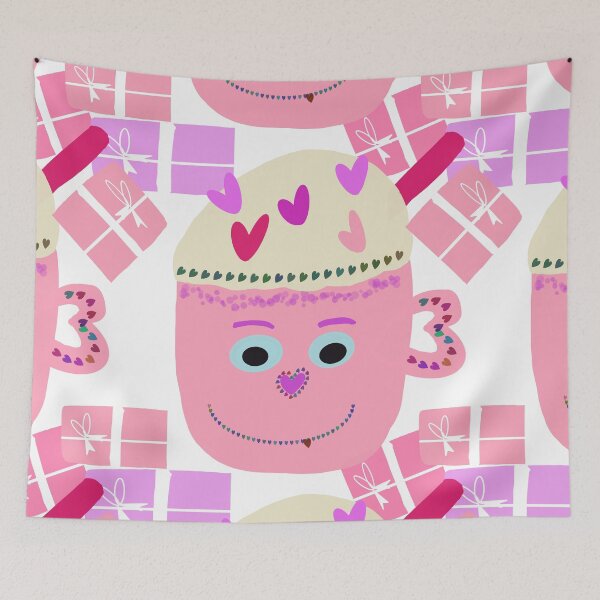 Item preview, Happy Pink Cup with Whipped Cream and Purple and Pink Presents. Happy Birthday, or Happy Valentine’s Day! Repeating Pattern. designed and sold by Victoria Rose.
