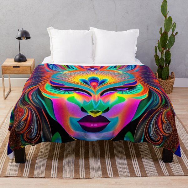 Item preview, Catgirl DMTfied (28) - Trippy Psychedelic Art designed and sold by TheThirdEye.