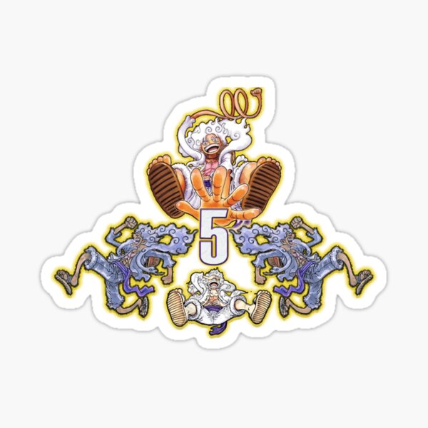 one piece luffy gear 5 Sticker by todorocklee in 2023