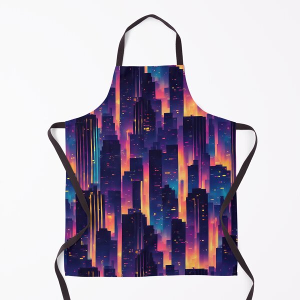 Item preview, Night cityscape, skyscrapers, dazzling lights designed and sold by CoolPixels.
