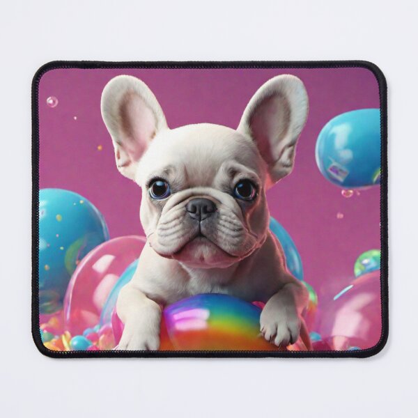 Item preview, Cute white french bulldog playing in a ball pit. designed and sold by DanielLau Creations.