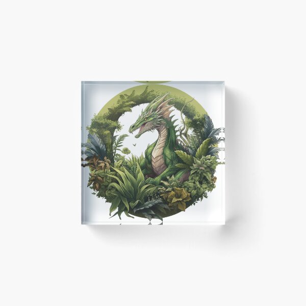 Item preview, Verdant Harmony: Plant Dragon's Serenade Art designed and sold by Christian Weiss.