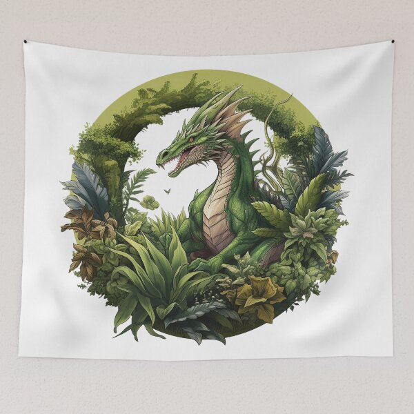 Item preview, Verdant Harmony: Plant Dragon's Serenade Art designed and sold by Christian Weiss.