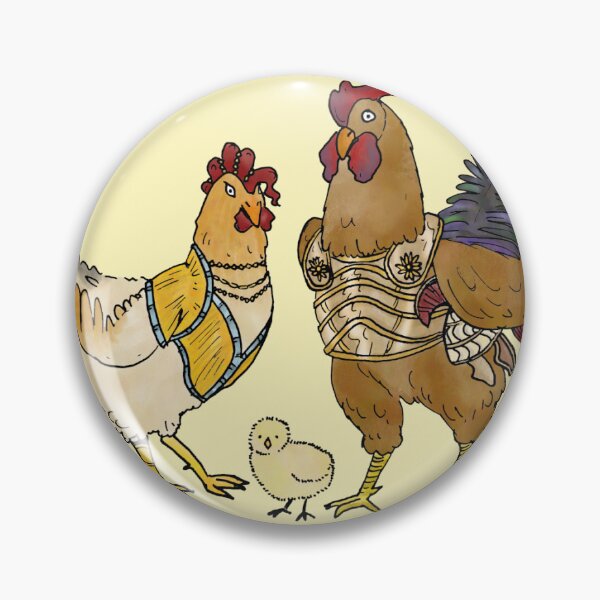 Item preview, Hector, Andromache, Astayanax - Iliad, Trojan war, but make it chickens (no puns) designed and sold by GreekMythComix.