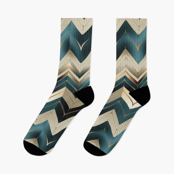 Item preview, Metallic Symphony: Captivating Zigzag Patterns designed and sold by NekoAviatrix.