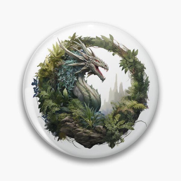 Item preview, Stones and Vines: Jungle Guardian Dragon Art designed and sold by Christian Weiss.