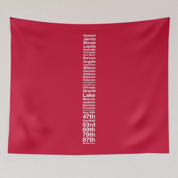 Item preview, CTA Red Line designed and sold by Dean Dunakin.