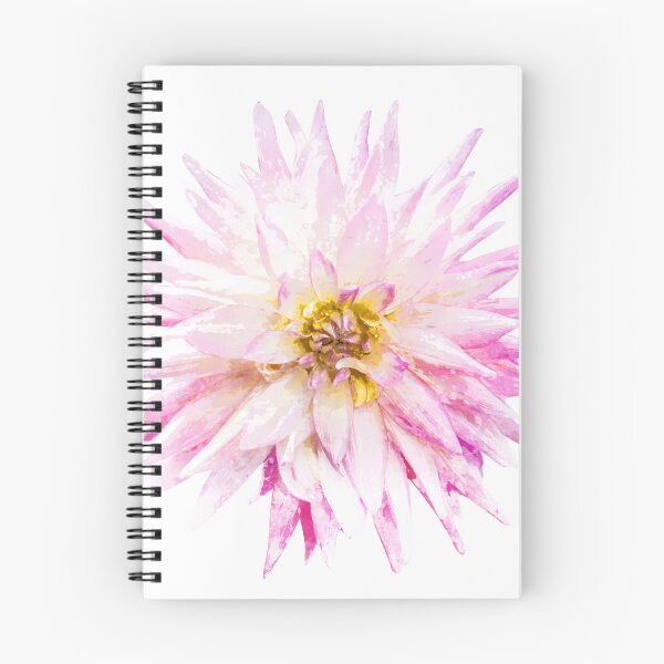 Item preview, Pink Dahlia flower art designed and sold by Metmehome.