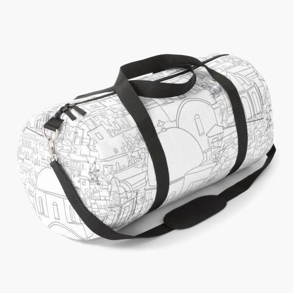 Item preview, Greece santorini illustration pattern designed and sold by SelenePaintings .