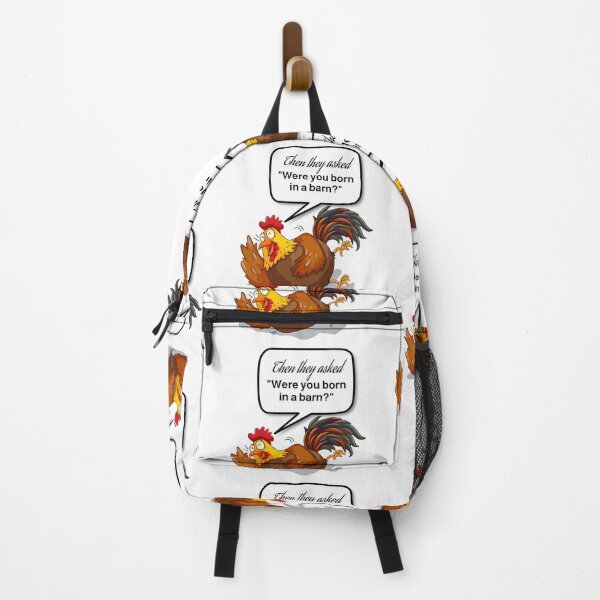 Item preview, Were you Born in a Barn Chicken laughing designed and sold by The1StyleShop.