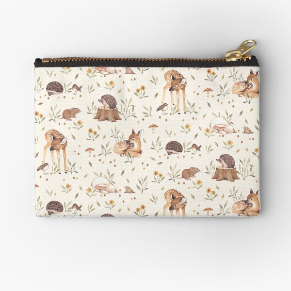 Meadow and Fawn Zipper Pouch