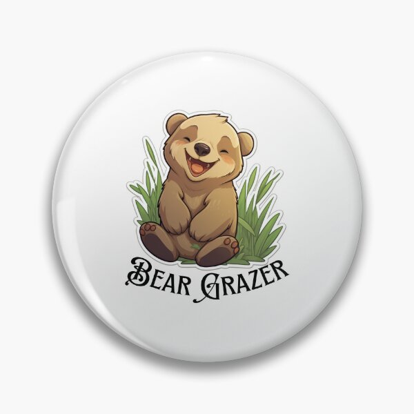 Item preview, Bear grazer cute bear in grass  designed and sold by Socool101.