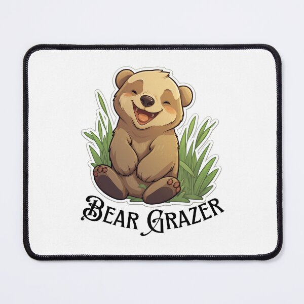 Item preview, Bear grazer cute bear in grass designed and sold by Socool101.