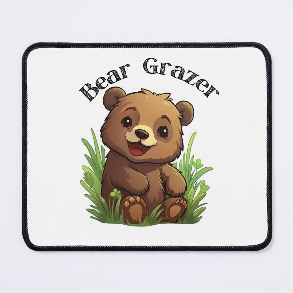 Item preview, Bear grazer cute bear in grass having fun designed and sold by Socool101.