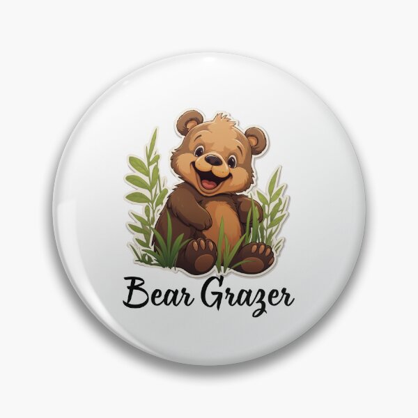 Item preview, Bear grazer cute bear in the grass  designed and sold by Socool101.