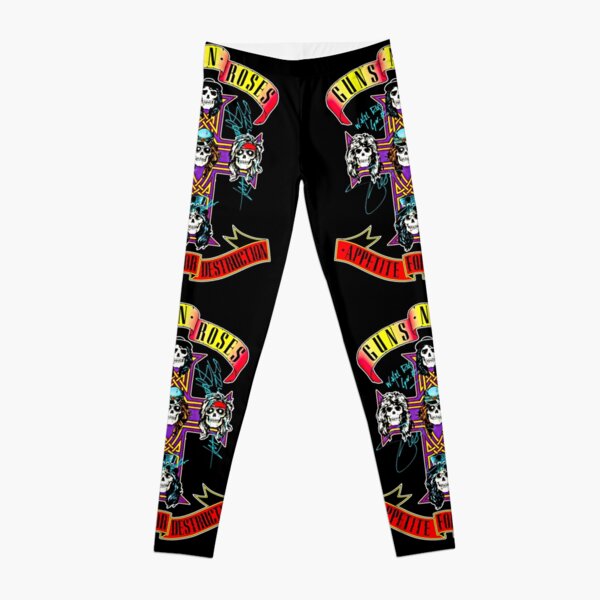 Kit 2 Legging Estampada Rock Roqueira Guns And Roses