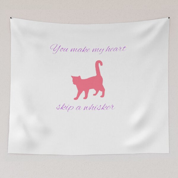 Item preview, Whisker-Skipping Romance designed and sold by LoveInkCreation.