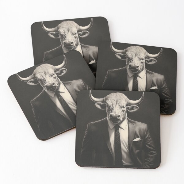 Item preview, Bull in Business Suit Art designed and sold by redstar19.