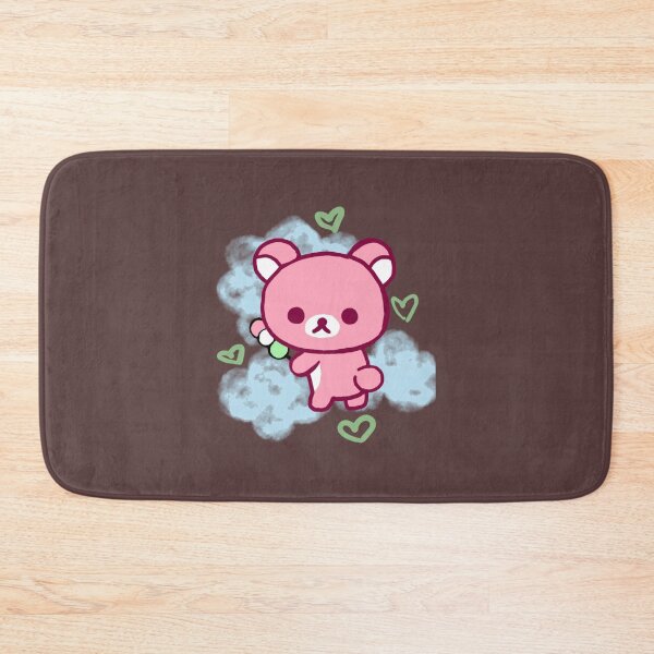 Item preview, Pink Korilakkuma with Blue Clouds designed and sold by LyndiGif.