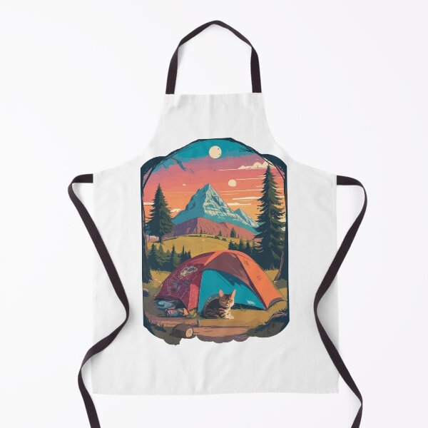 Item preview, Camping cat designed and sold by deviatepolo.