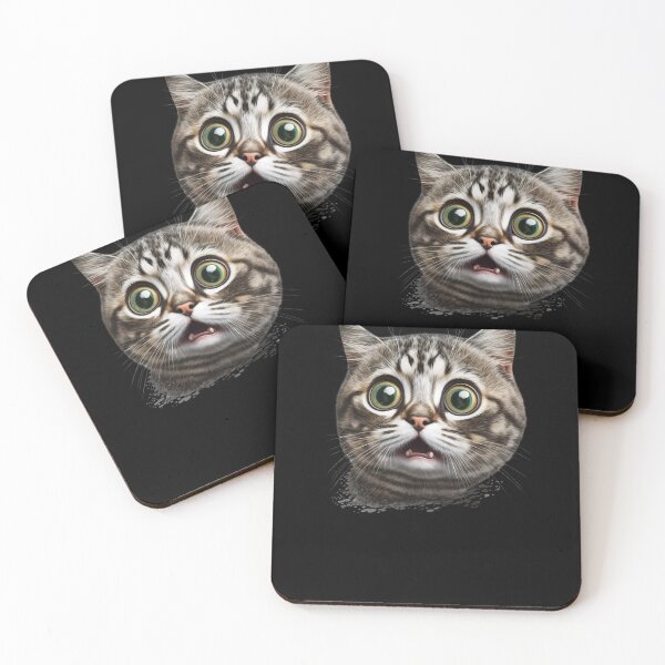 Item preview, Funny Cat Scared Expression Face, Love Cats designed and sold by Logiamerch.
