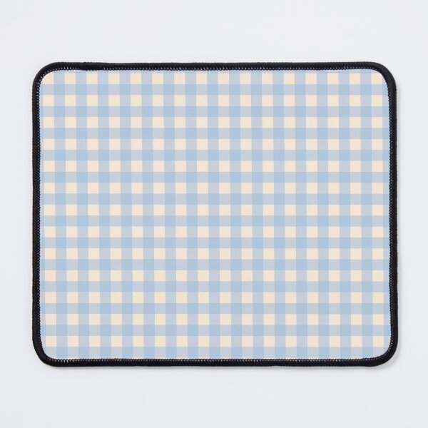 Item preview, Gingham Check Pattern in Baby Blue and Cream designed and sold by kierkegaard.