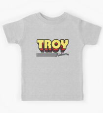 Troy, Alabama | Retro Stripes Kids Tee