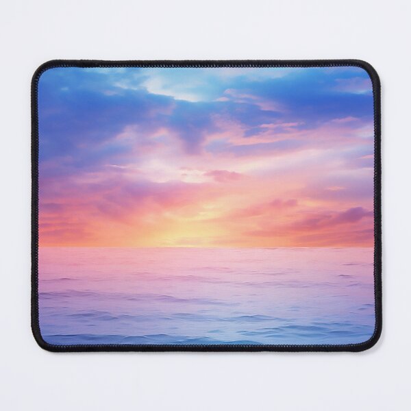 Item preview, Calm Blue Ocean Sunset Design designed and sold by WallWhimsyWorks.