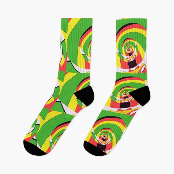 Item preview, Zimbabwe: love and pride in a unique smiling flag     designed and sold by Ralek.