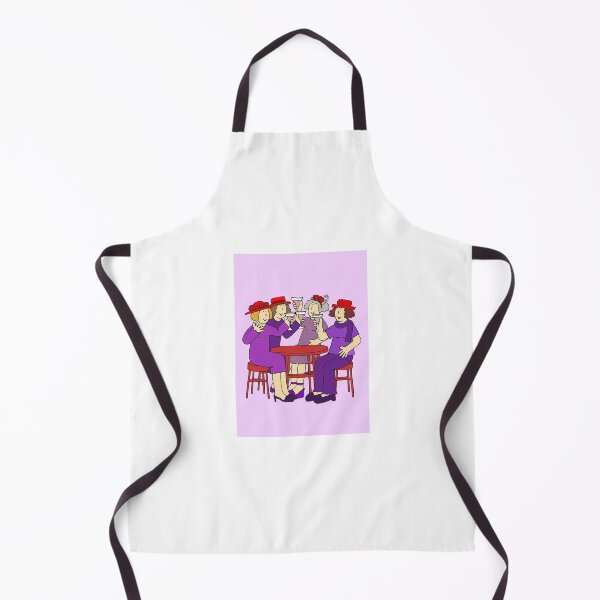 Item preview, Ladies Wearing Purple Outfits and Red Hats designed and sold by KateTaylor.