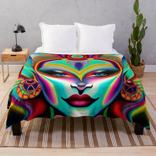 Item preview, Catgirl DMTfied (30) - Trippy Psychedelic Art designed and sold by TheThirdEye.