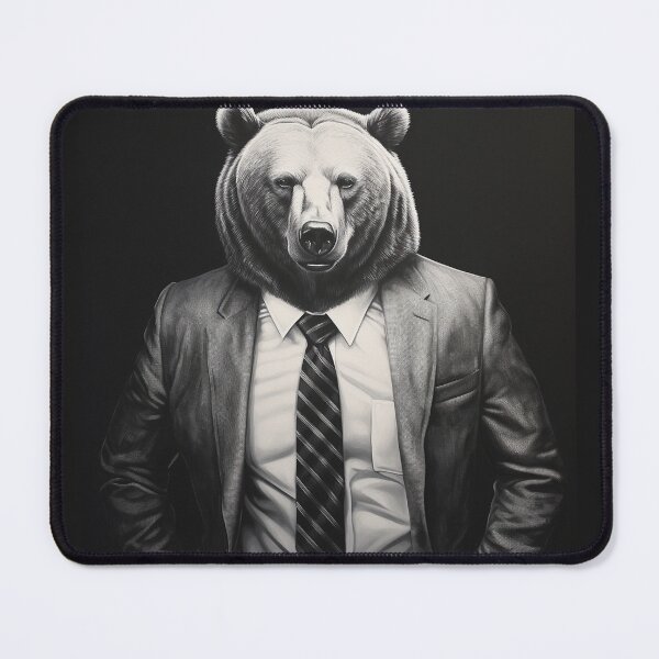 Item preview, Bear in Business Suit Art designed and sold by redstar19.